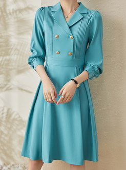 Large Lapels Double-Breasted Cocktail Dresses