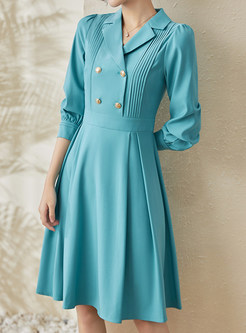 Large Lapels Double-Breasted Cocktail Dresses