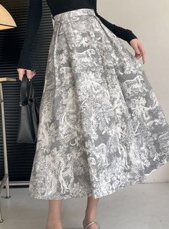 Elegant Bloom Long Skirts For Women