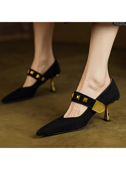 Blooming Pointed Toe Small Embellished Dress Pump For Women