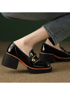 Fashion Round Toe Platform Heels For Women