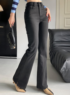 Women's Classic-Fit High Waisted Stretch Flare Jeans