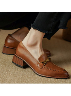 Fashion PU Loafer Shoes For Women