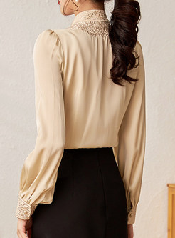 Embroidery Long Sleeve Blouse