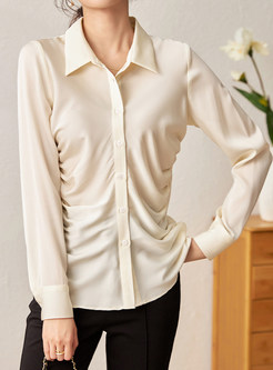 Single Breasted Silk Blouse