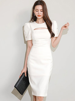 Elegant Short Sleeve Bodycon Dresses