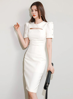 Elegant Short Sleeve Bodycon Dresses