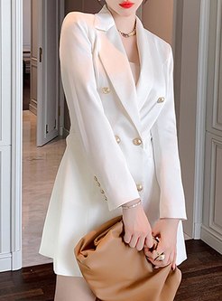 Classic Double-Breasted Blazer Dresses