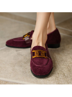 Fashion Faux-suede upper Slip-On Loafer For Women