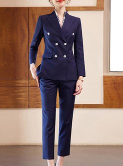 Women's Double Breasted Dress Suit