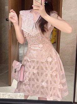 Sweet Lace A-line Cocktail Dresses