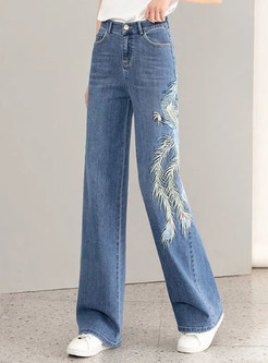 Glamorous Embroidered Jean