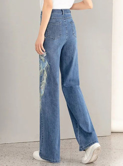 Glamorous Embroidered Jean