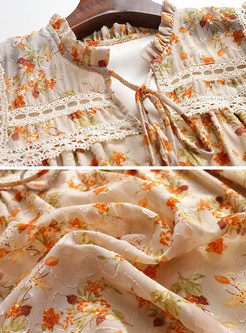 Floral Print Grace Two-Piece Corset Dress