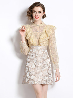 Sweet & Cute Water Soluble Lace Skirt Outfits
