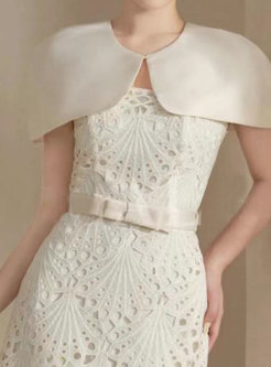 Elegant Openwork White Dresses