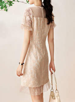 Sweet Embroidered Transparent Corset Dresses