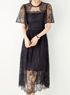 Romantic Transparent Lace Little Black Dresses