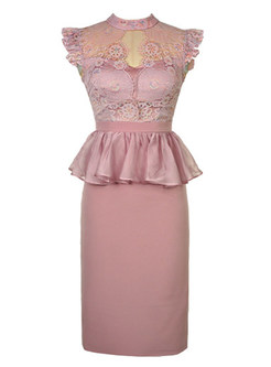 Sweetheart Blush Pink Bodycon Dress