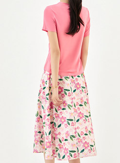 Pretty Waisted T Shirts & Floral Big Hem Skirts
