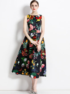Blooming Floral Print Formal Dresses