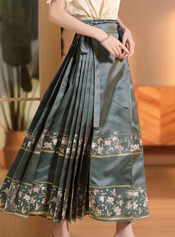 Traditional Jacquard Horse-Face Skirts