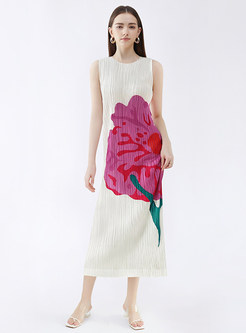 Stylish Flower Pattern Maxi Dresses