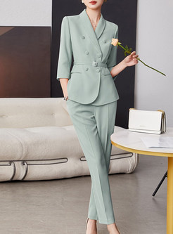 Thin Summer Dress Pant Suits For Women