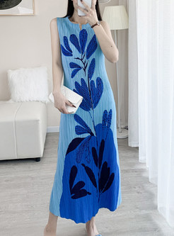 Elegant Summer Smocked Printed Dresses