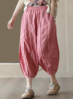 Summer Ankle-Tied Pants For Women