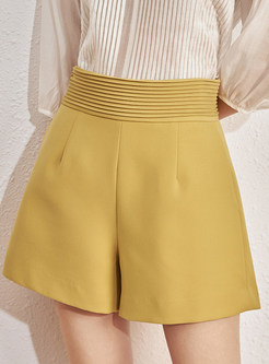 Relaxed Shirred Shorts For Women