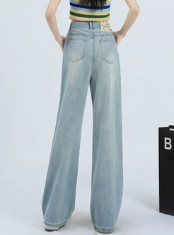 Retro High Waisted Jeans For Women