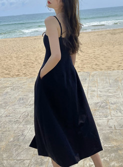 Elegant Summer Split Cami Dresses