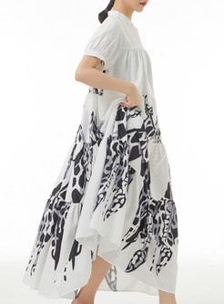 New Animal Print Single-Breasted Maxi Dresses