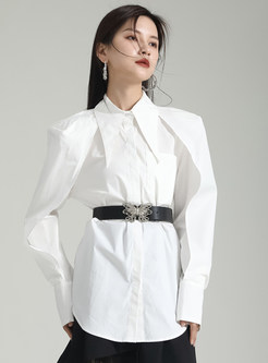 Stylish Double Layer Sleeves Women Blouses