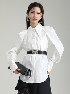 Stylish Double Layer Sleeves Women Blouses