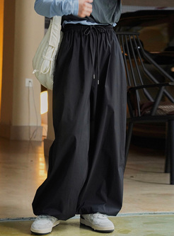 Relaxed Ankle Bended Pants For Women