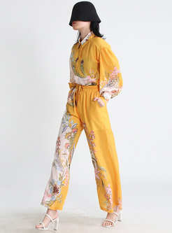 Relaxed Printed Women Blouses & Pants