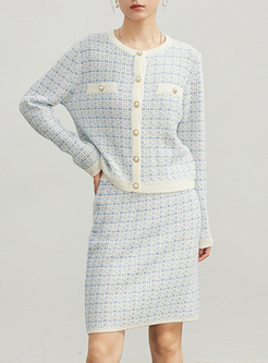 Pearl Contrasting Cardigan Outwear & Skirts