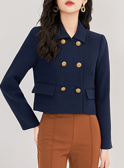 Brief Double-Breasted Women Short Coats