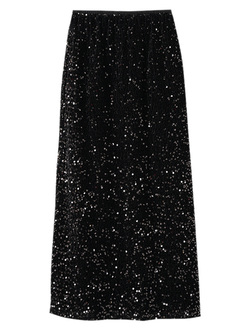 Fashion Sequined Solid Tight Skirts