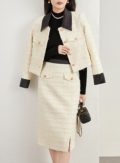 Premium Contrasting Tweed Coats & Skirts
