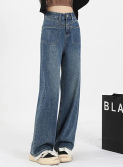 Relaxed High Waisted Baggy Jeans Women