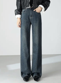 Vintage High Waisted Jean Pants Women