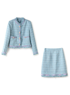 Dreamy Burrs Tweed Coats & Short Skirts
