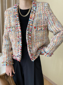 Pretty Multicolored Crocheted Women Jackets