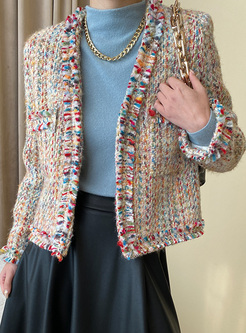 Pretty Multicolored Crocheted Women Jackets