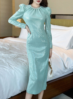 Pretty Sequins Pearl Bodycon Dresses