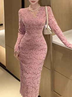 Sexy Lace V-Neck Bodycon Dresses
