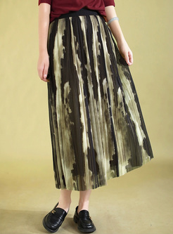Hot Tie-dye Printing Double Layers Skirts